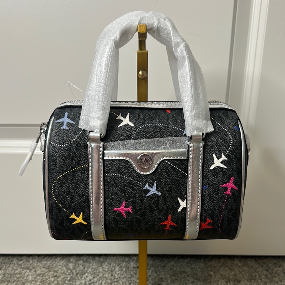 NWT Michael Kors Small Jet Duffle Crossbody